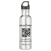 Simple business company website QR add nam Waterfles (Voorkant)