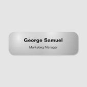 Simple Business Employee Classic Name Tag (Voorkant)