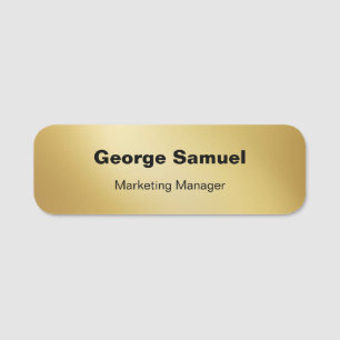 Simple Business Employee Classic Name Tag