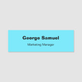 Simple Business Employee Classic Name Tag (Voorkant)
