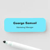 Simple Business Employee Classic Name Tag (In situ)