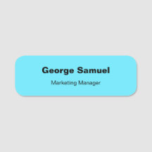 Simple Business Employee Classic Name Tag