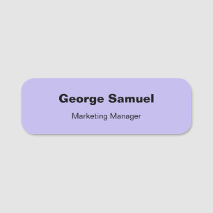Simple Business Employee Classic Name Tag