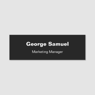 Simple Business Employee Classic Name Tag
