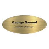 Simple Business Employee Name Tag (Voorkant)