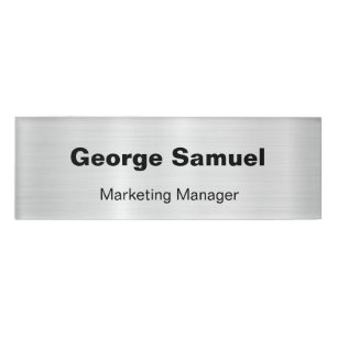 Simple Business Employee Name Tag