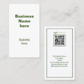 Simple Business jouw namen tekst toevoegen Visitekaartje (Voorkant / Achterkant)