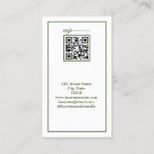 Simple Business jouw namen tekst toevoegen Visitekaartje (Achterkant)