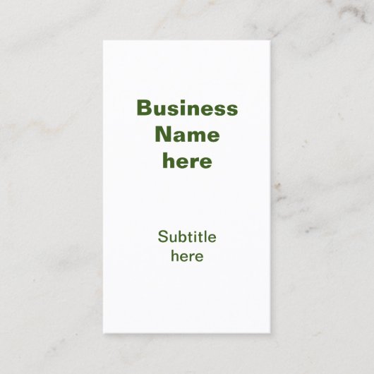 Simple Business jouw namen tekst toevoegen Visitekaartje (Voorkant)