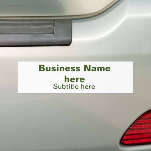 Simple Business jouw namen toevoegen Tekst Q R Cod Bumpersticker (Op auto)