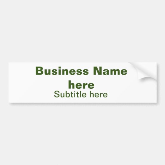 Simple Business jouw namen toevoegen Tekst Q R Cod Bumpersticker (Voorkant)