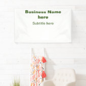 Simple Business jouw namen toevoegen Tekst Q R Cod Spandoek (Insitu)