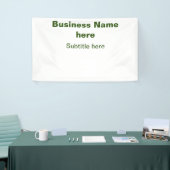 Simple Business jouw namen toevoegen Tekst Q R Cod Spandoek (Beurs)