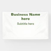 Simple Business jouw namen toevoegen Tekst Q R Cod Spandoek (Horizontaal)