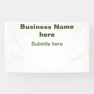 Simple Business jouw namen toevoegen Tekst Q R Cod Spandoek