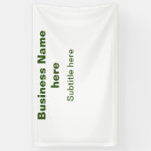 Simple Business jouw namen toevoegen Tekst Q R Cod Spandoek (Verticaal)