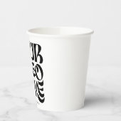 Simple Business Logo and Text Cool Papieren Bekers (Links)