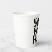 Simple Business Logo and Text Cool Papieren Bekers (Rechts)