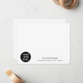 Simple Business Logo and Website Custom Staff Notitiekaartje (Voorkant / Achterkant in situ)