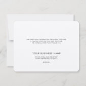 Simple Business Logo and Website Customers Bedankkaart (Achterkant)