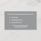 Simple Business Logo Appointment Card  Afsprakenkaartje (Achterkant)