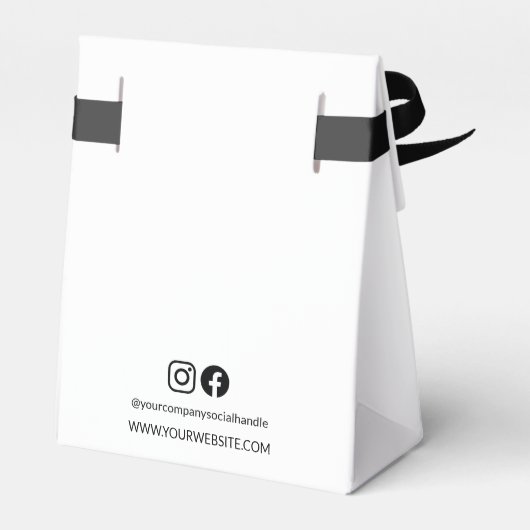 Simple Business logo Bedankt Aangepaste website Bedankdoosjes (Achterkant)