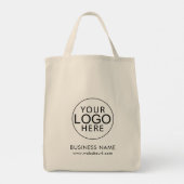 Simple Business Logo Clients Custom Tote Bag (Achterkant)