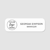 Simple Business Logo Collega's Conference Custom Naamplaatje (Voorkant)