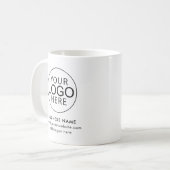 Simple Business Logo Company Promotional Swag Koffiemok (Voorkant links)
