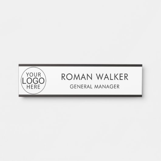 Simple Business Logo Corporate Custom Deurbordje (Voorkant)