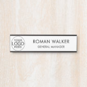 Simple Business Logo Corporate Custom Deurbordje (Voorkant)