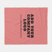Simple Business Logo Hotel and Guest House Fleece Deken (Voorkant (Horizontaal))
