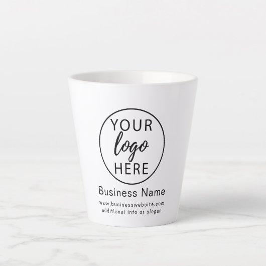 Simple Business logo Latte Mok (Voorkant)