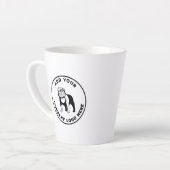 Simple Business Logo Modern Promotional Latte Mok (Linkerhoek)