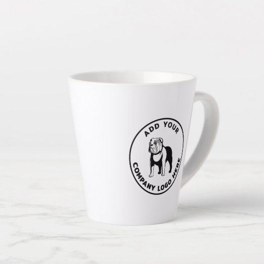 Simple Business Logo Modern Promotional Latte Mok (Rechterhoek)