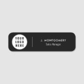 Simple Business Logo Office Employees Custom Naamplaatje (Voorkant)