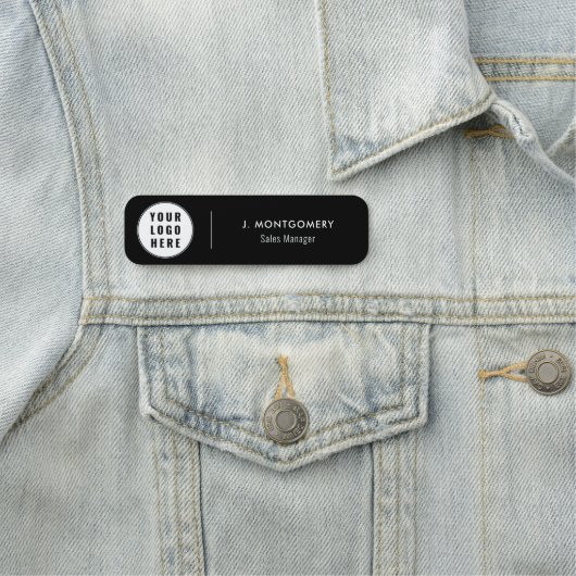 Simple Business Logo Office Employees Custom Naamplaatje (In situ)