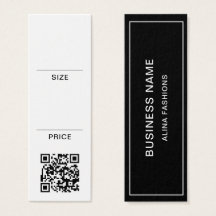 Simple Business Logo QR Code Display Prijs Label