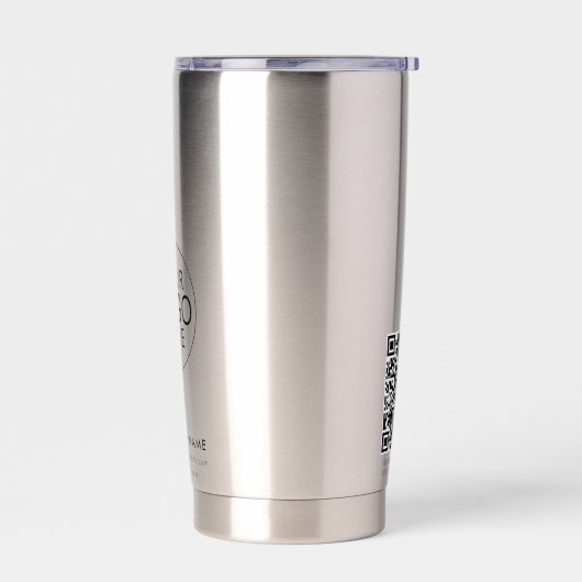 Simple Business Logo QR Code Promo Swag Geïsoleerde Drinkbeker (Links)