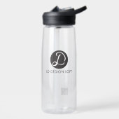 Simple Business logo QR code website Gepersonalise Waterfles (Links)