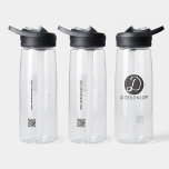 Simple Business logo QR code website Gepersonalise Waterfles<br><div class="desc">Simple Business Logo QR Code Website Gepersonaliseerd "Branded Clear Water Bottles" - een strakke en praktische oplossing voor het promoten van uw merk. Deze zuiver waterflesjes zijn voorzien van uw zakelijke logo en een aanpasbare QR-code gekoppeld aan uw website, die een naadloze manier biedt om contact te maken met uw...</div>