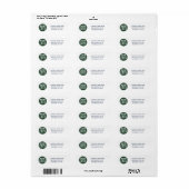 Simple Business Logo Return Address Etiket (Full Sheet)