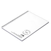 Simple Business logo Social Custom Presentation Notitieboek (Linkerzijde)