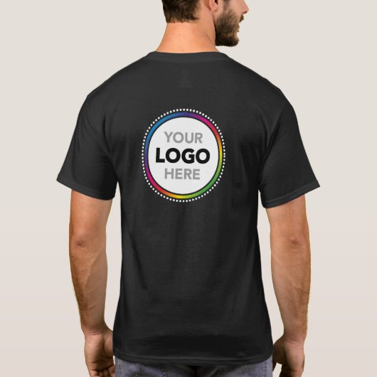 Simple Business Logo T-Shirt - Front & Back Print (Achterkant)