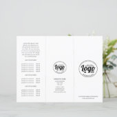 Simple Business Logo Trifold Brochure (Staand voorkant)