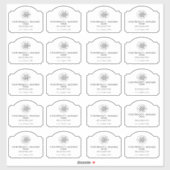 Simple Business Logo Typography Productlabel Sticker (Vel)