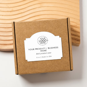 Simple Business Logo Typography Productlabel Sticker