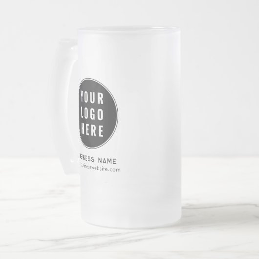 Simple Business Logo Website Custom Promotional Matglas Bierpul (Voorkant links)