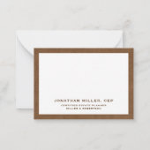 Simple Business Typographic Notitiekaartje (Achterkant)