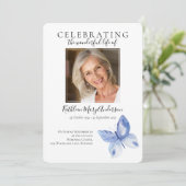 Simple Butterfly Funeral Kaart (Staand voorkant)